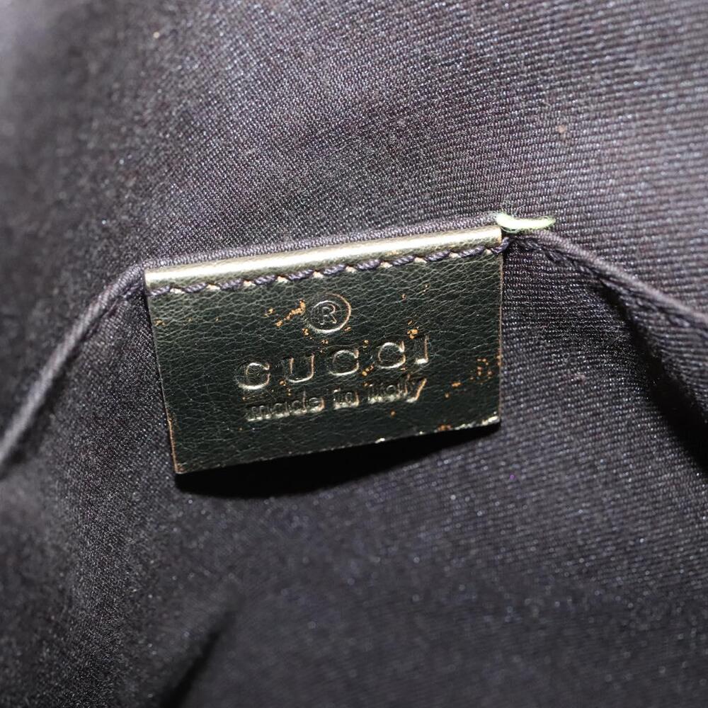 GUCCI GG Crystal Sherry Line Tote Bag Coated Canvas Brown - Picture 14 of 16